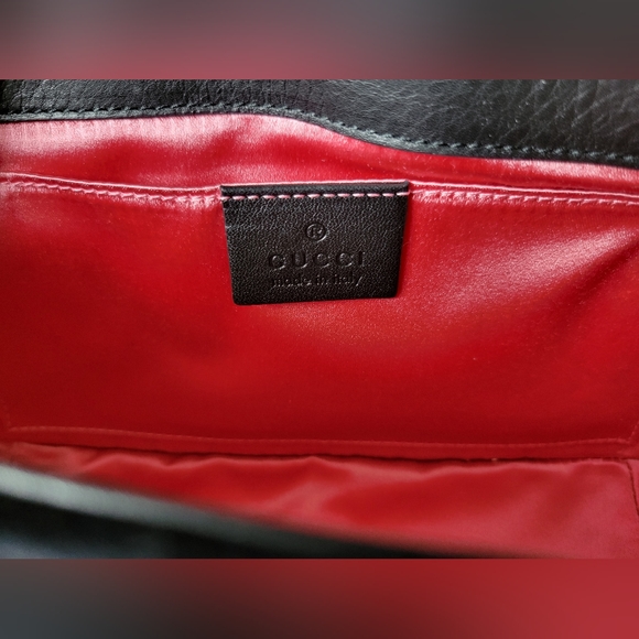 Authentic Gucci Marmont Matelasse Mini Bag Black Velvet Crossbody - Picture 7 of 10